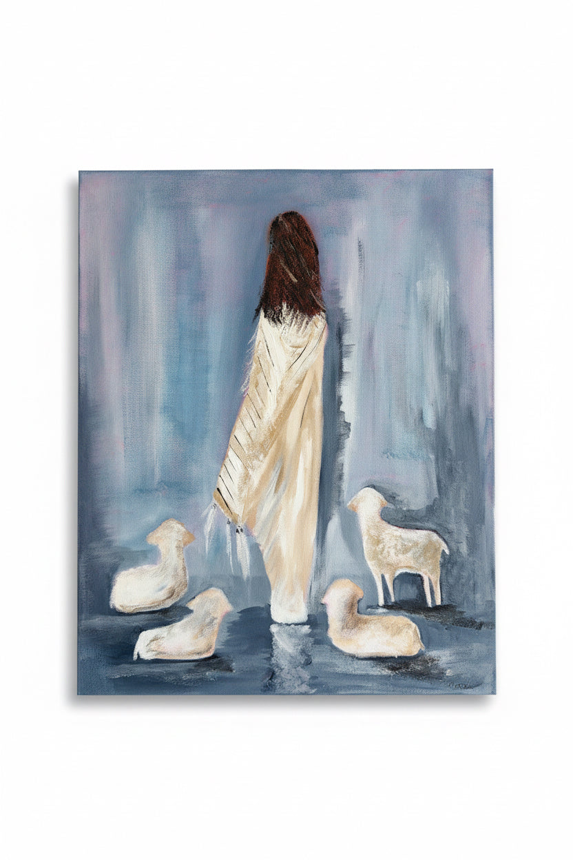 “Sheep” 16x20” - Original artwork by Kimberli Herrington