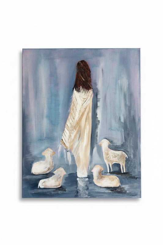 “Sheep” 16x20” - Original artwork by Kimberli Herrington