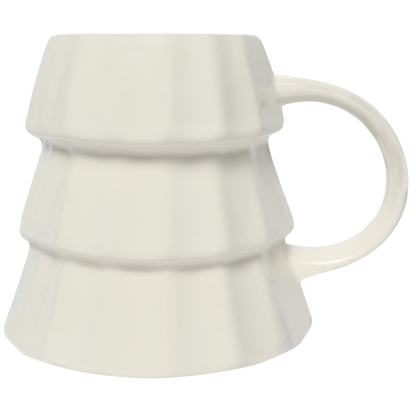 Cream Christmas Tree Coffee Mug