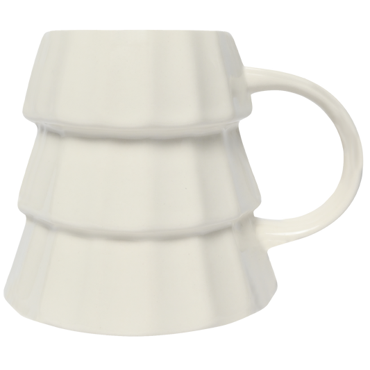 Cream Christmas Tree Coffee Mug