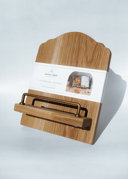 White Oak Cookbook Stand