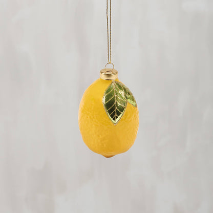 Glass Lemon Ornament