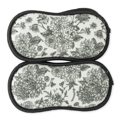 4pc Multipurpose Printed Scrub Sponge - Grey Toile