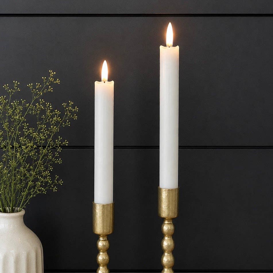 Set of 2 - LED Taper Candles