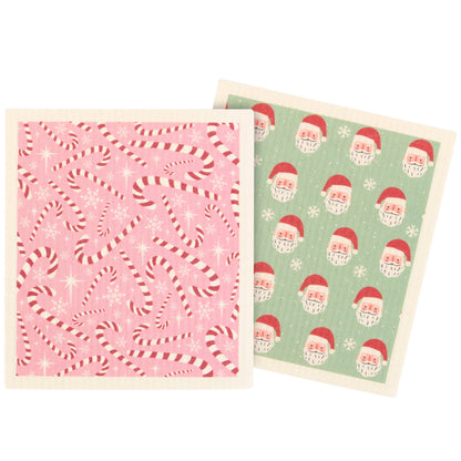 Candy Canes Swedish Cloth Set