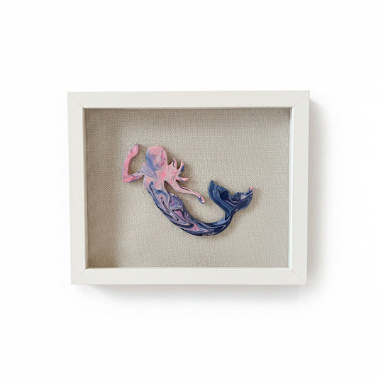 Resin Mermaid Pink/Navy