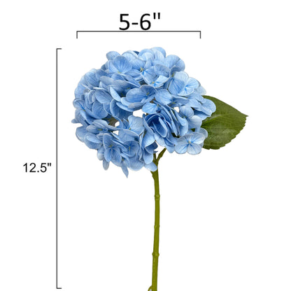12.5"Real Touch lifelike Hydrangea-6”bloom
