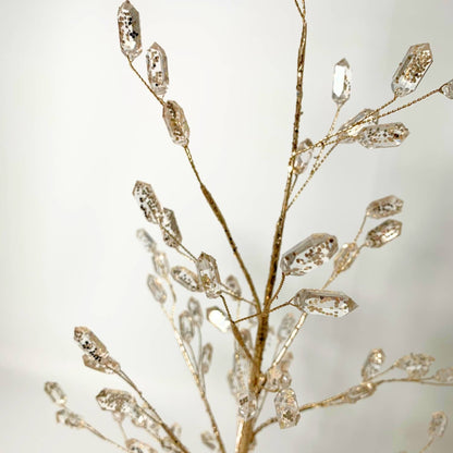 Elegant Acrylic Amethyst Gem Christmas Tree -Champagne 18.5"
