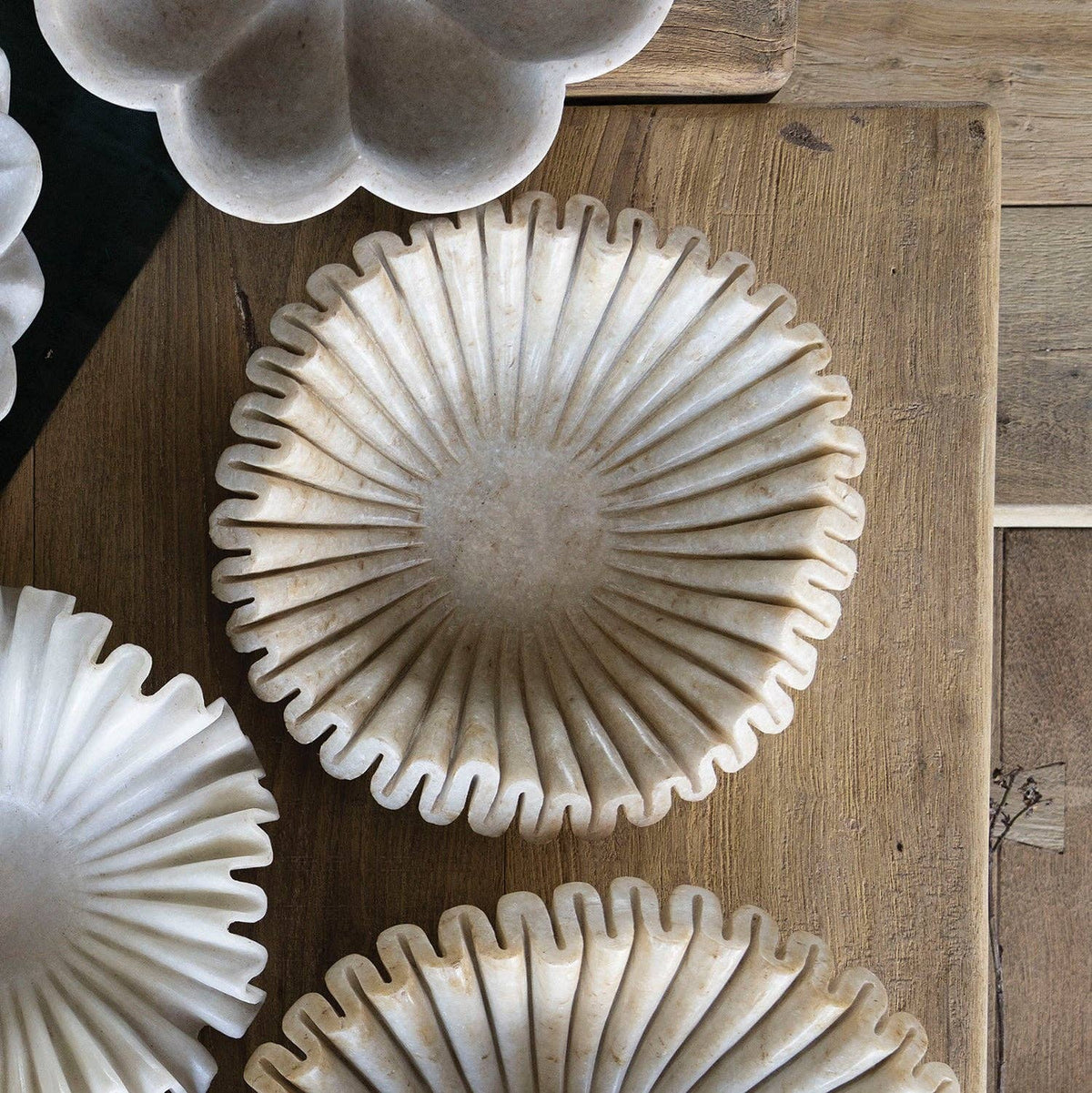 White Marble Context Bowl