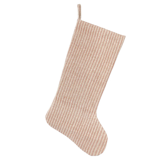 20" Striped  Shimmer Christmas Stocking