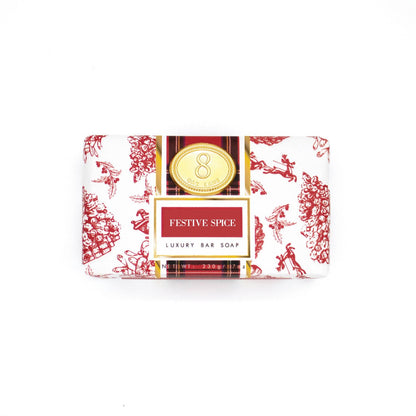 Festive Spice Wrapped Bar Soap, 7oz