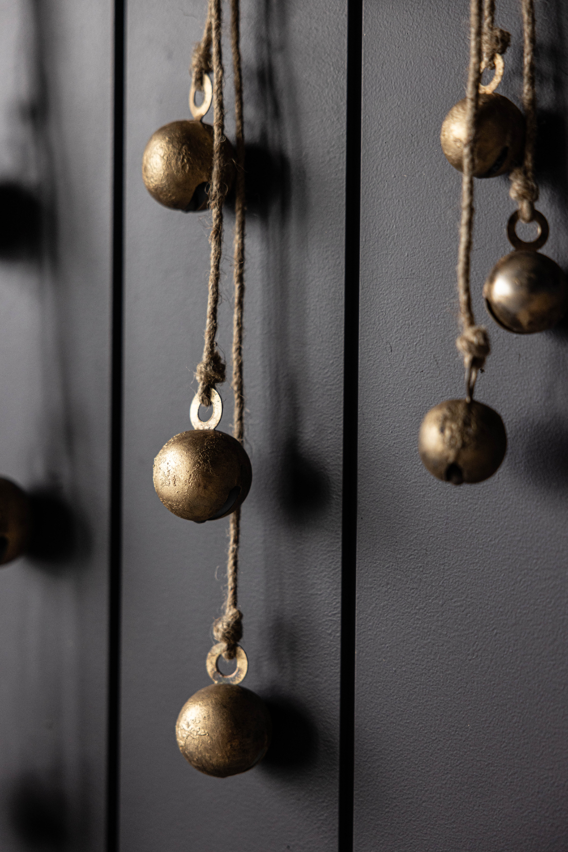 Sphere Iron Inspired Holiday Hanging Bell Cluster