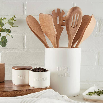 Face to Face Wood Utensil Set - Home Made - Set of 4