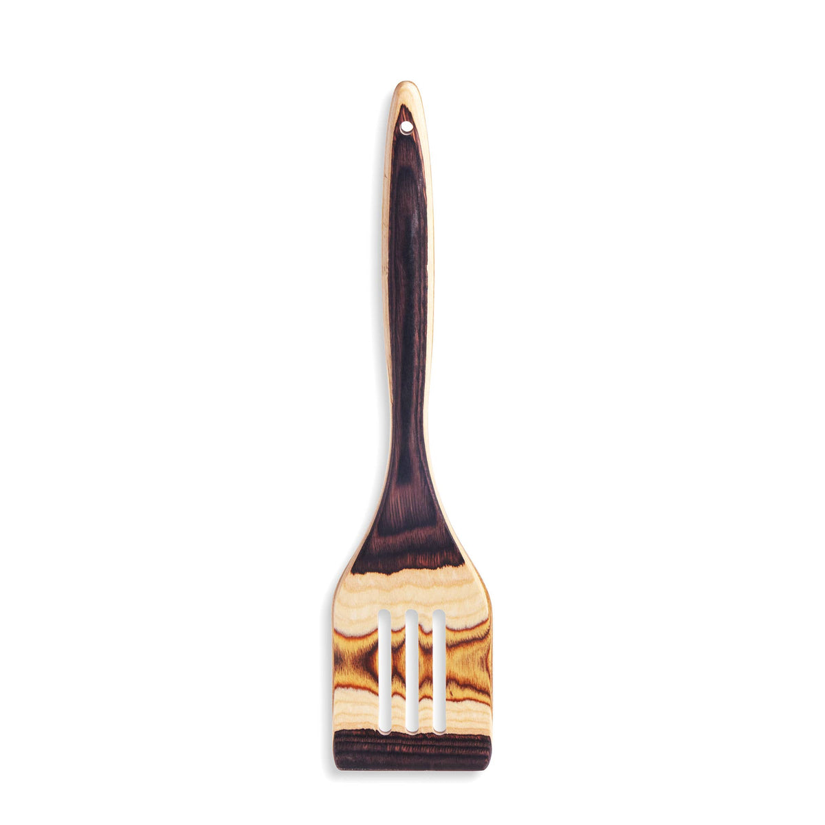 Pakkawood Slotted Turner - Earth Brown