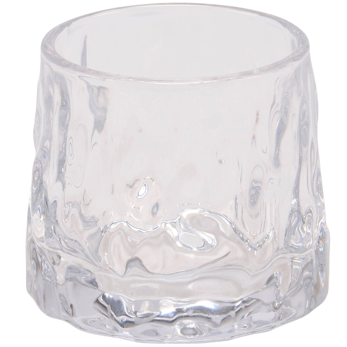 Hammered Rocks Glass