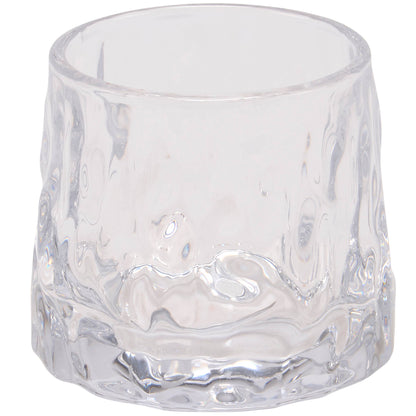 Hammered Rocks Glass