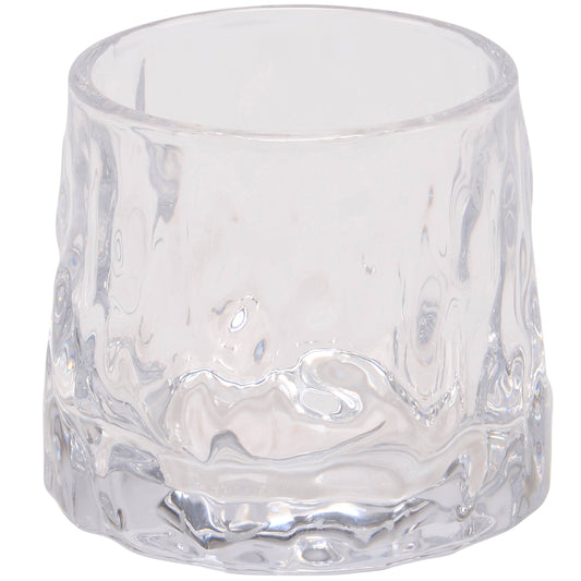Hammered Rocks Glass