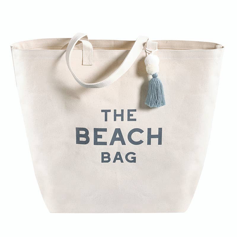 Face to Face Large Canvas Tote - The Beach Bag