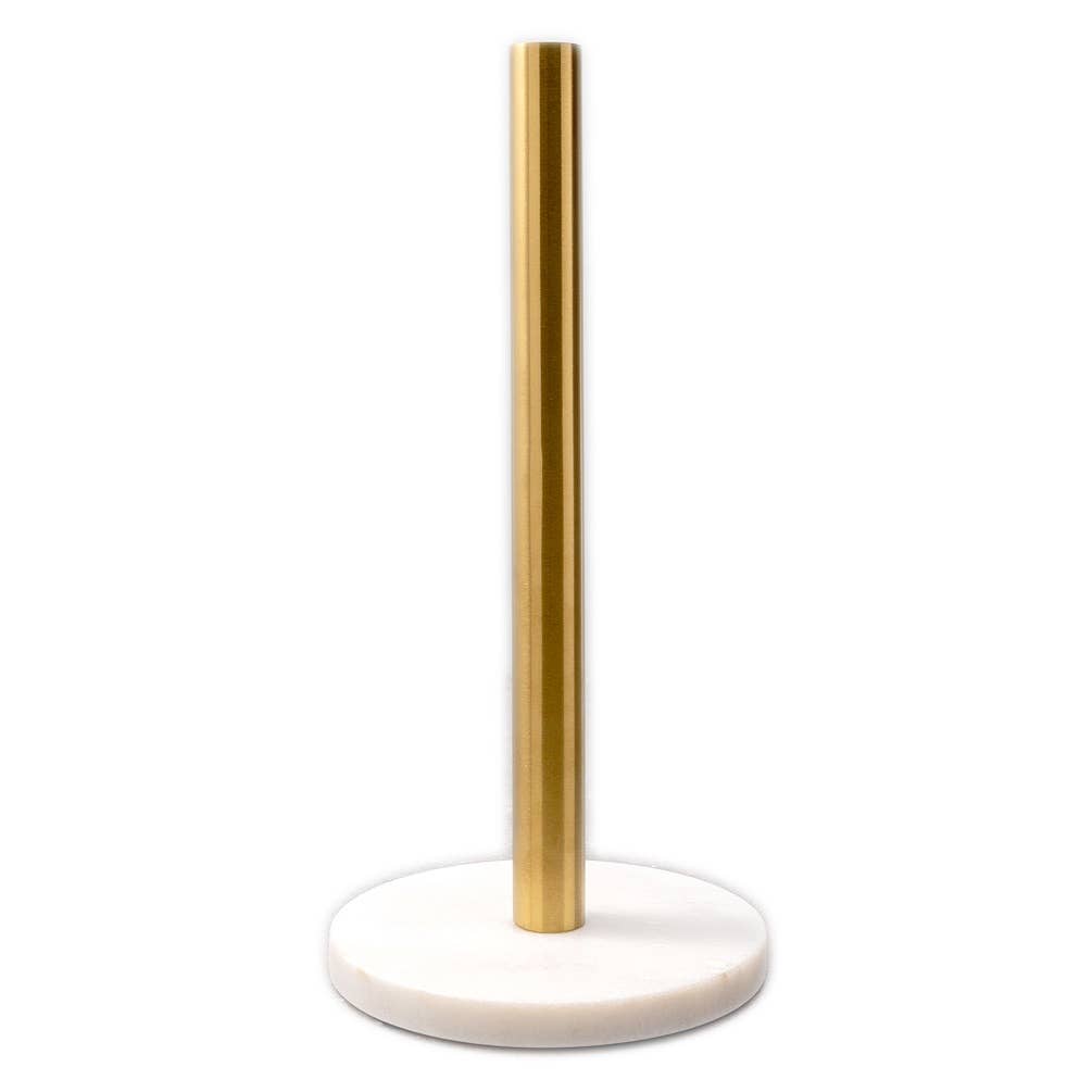 White Marble Paper Towel Holder