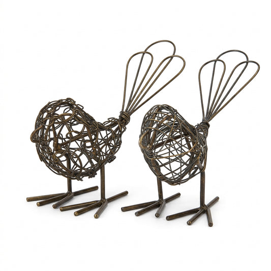 Wire Birds (Set of 2)