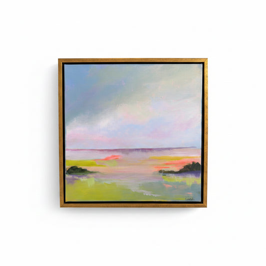 “Low Country” - 13x13” Framed- Original artwork by Kimberli Herrington