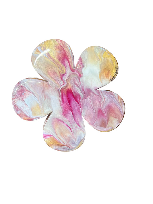 Resin Flower Coasters - Original by Terri Cipolla