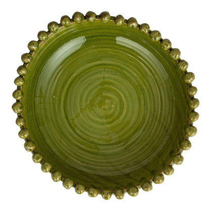 Green Decorative Terra-cotta Bowl