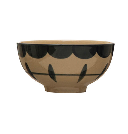 Hand-Painted Stoneware Bowl