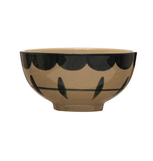 Hand-Painted Stoneware Bowl