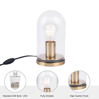 Sale - Atlas Modern Gold 1-light Metal & Glass Table Lamp