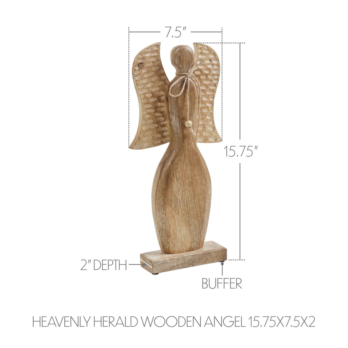 Natural Wooden Angel