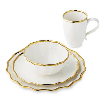 Regency Gold Cereal Bowl 6in x 3in 22 oz