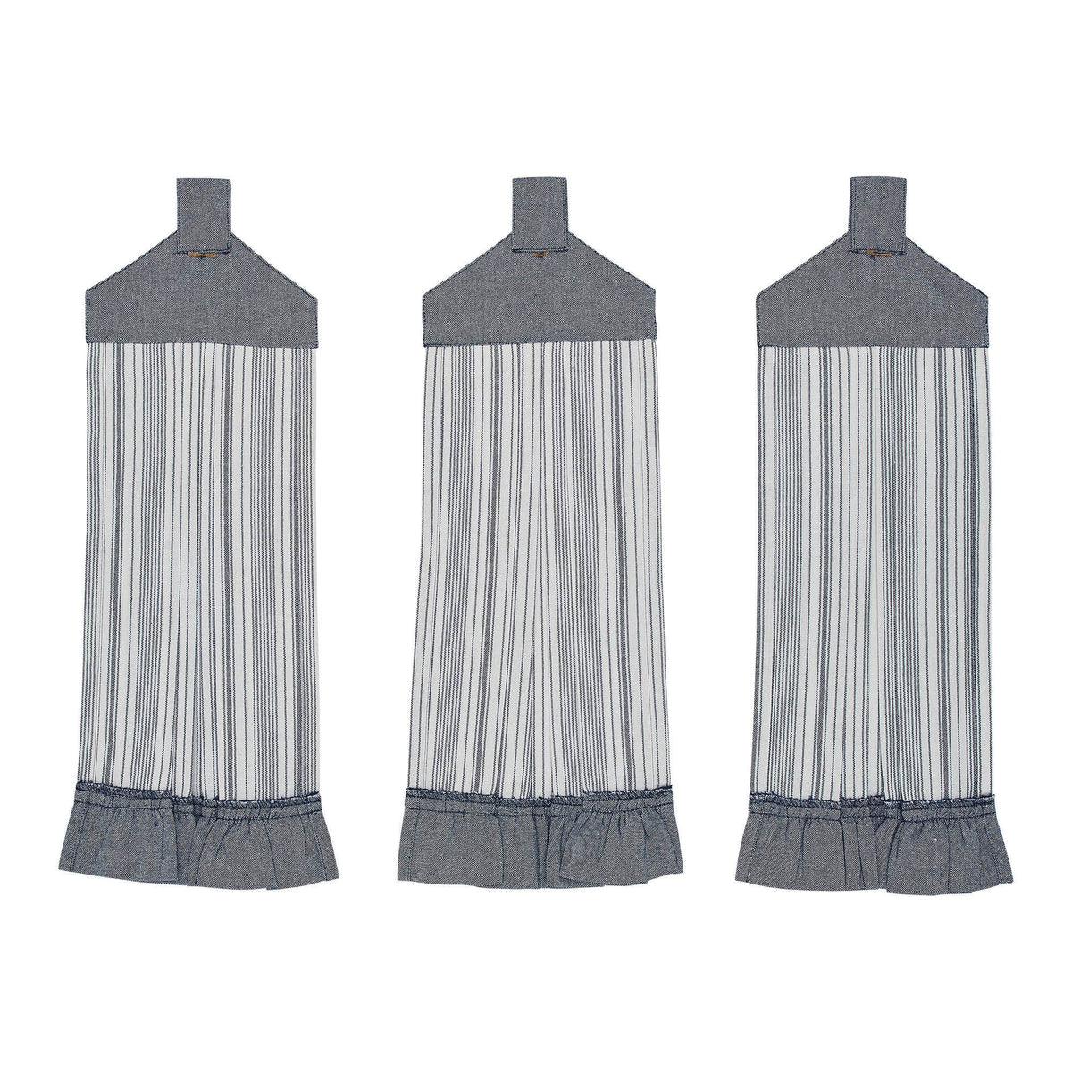 Sawyer Mill Blue Ticking Stripe Kitchen Towel 3pc