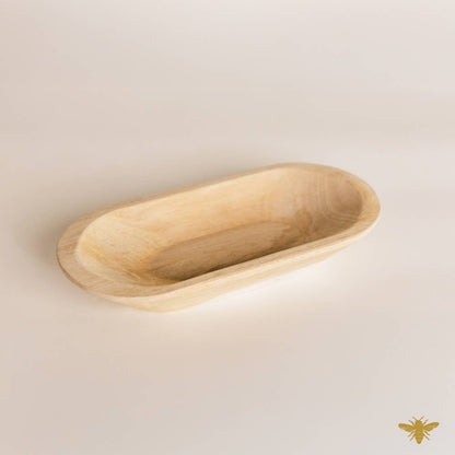 Acacia Wood | Large Oval Bowl - Natural