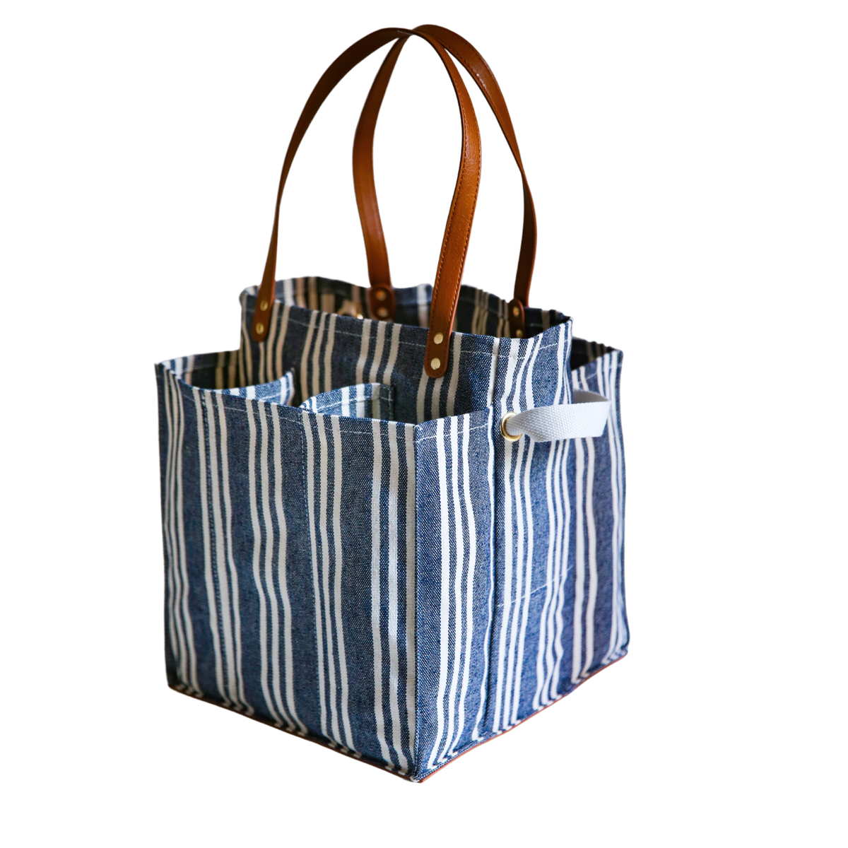 Heavy Canvas Tote Bag | Reusable Multi-Pocket Market Tote