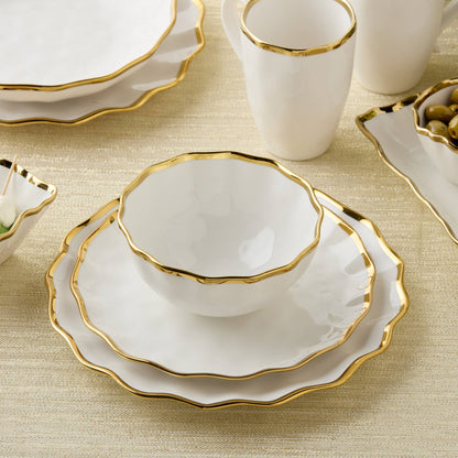 Regency Gold Cereal Bowl 6in x 3in 22 oz