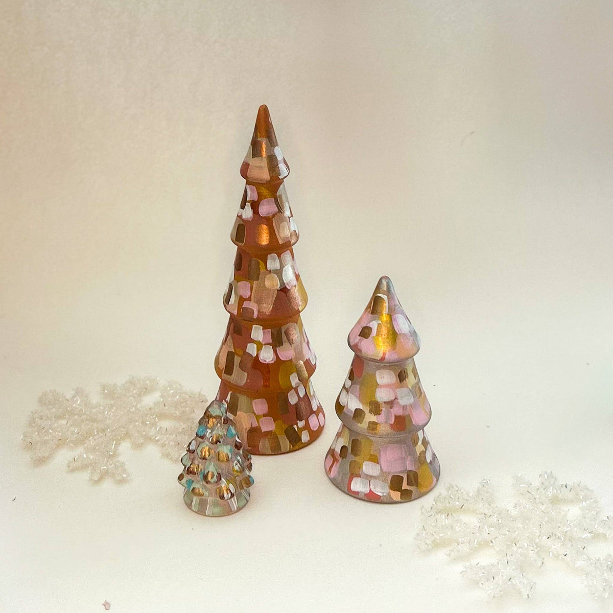 Dusty Neutrals Tall Christmas Tree|Jessica Reynolds Art