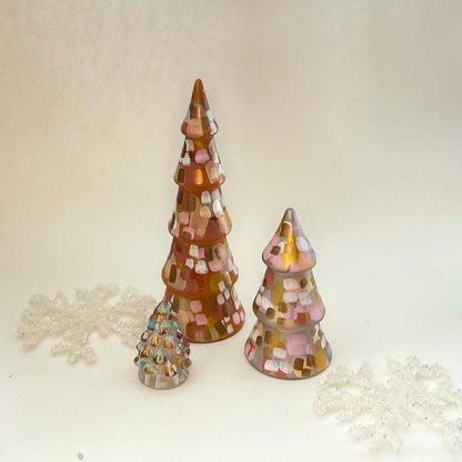 Dusty Neutrals Tall Christmas Tree|Jessica Reynolds Art