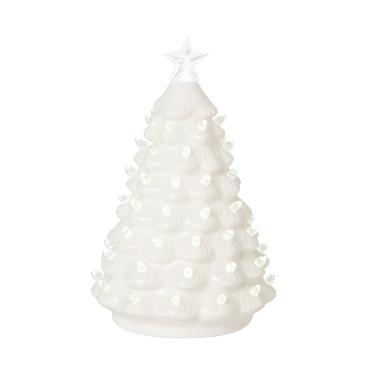 Christmas Tree Large White LED Decorative Figurine