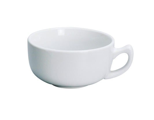 4 5/8" Cappuccino Cup, Abco Porcelain White 14oz