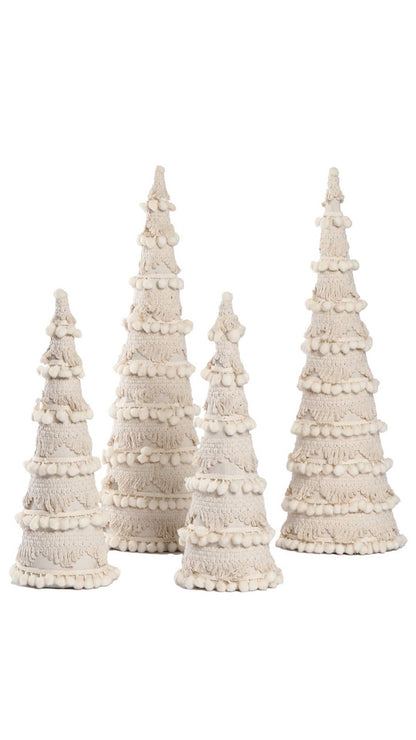 Set of Pom Pom Lace Tree