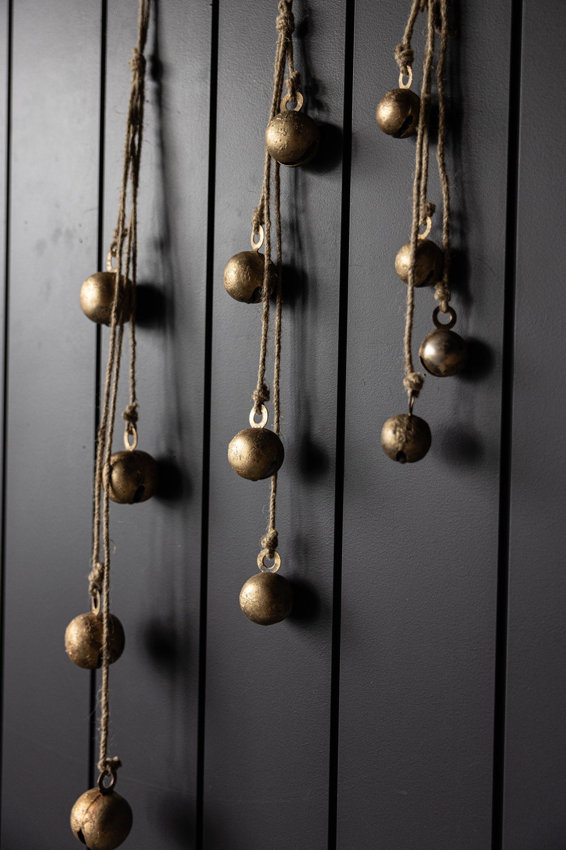 Sphere Iron Inspired Holiday Hanging Bell Cluster