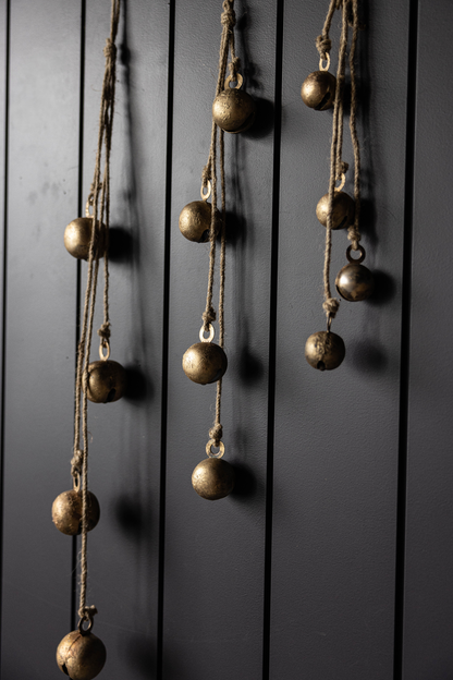 Sphere Iron Inspired Holiday Hanging Bell Cluster
