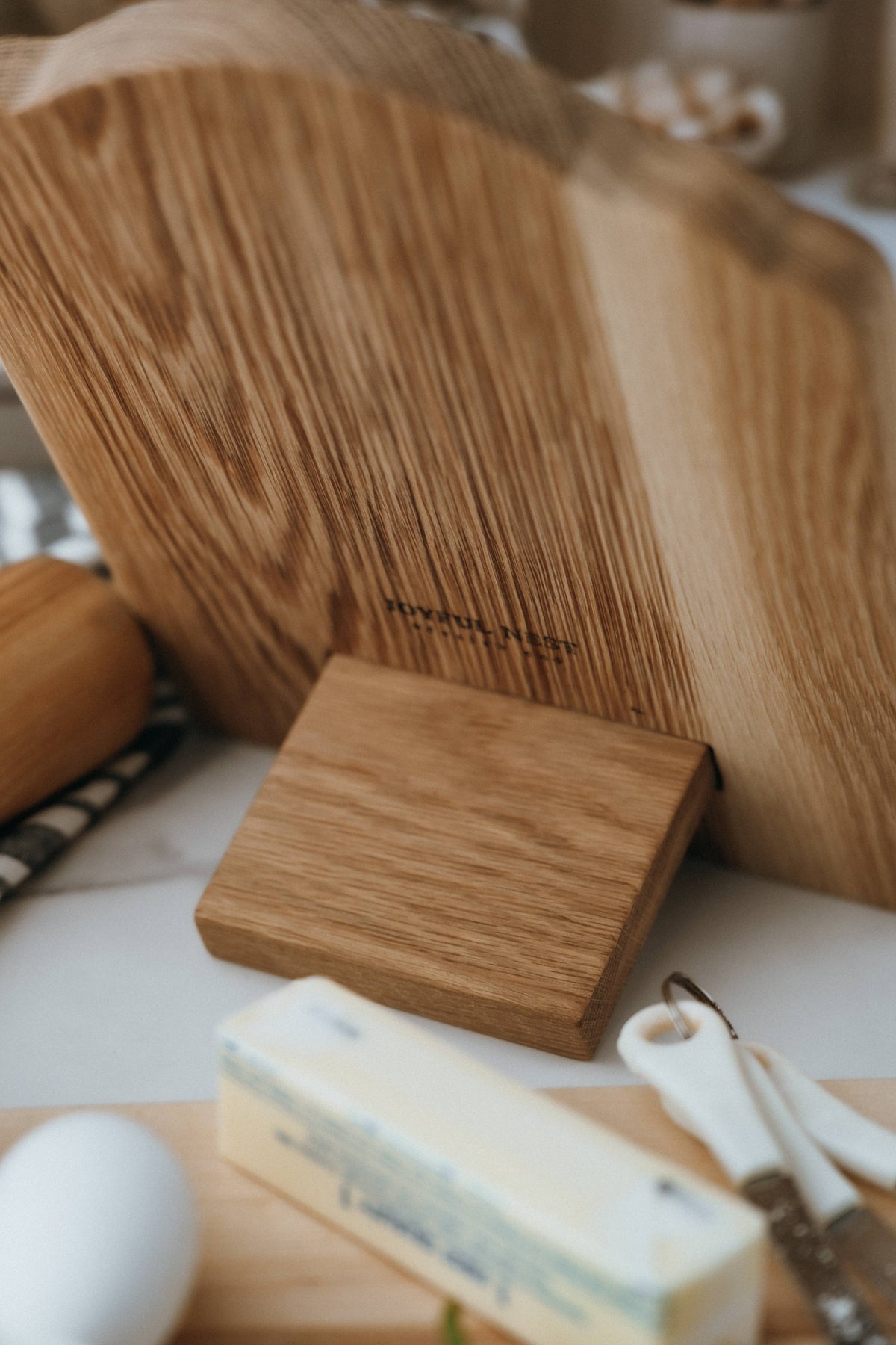 White Oak Cookbook Stand