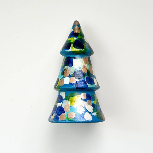 Teal and Blue Mini Christmas Tree