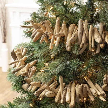 Natural Driftwood Coastal Garland - 57”