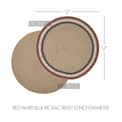 Americana Ric Rac Trivet 12" Round