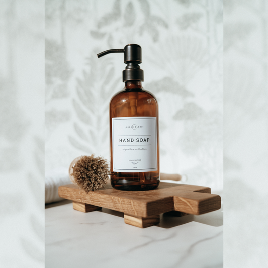 White Oak Countertop Riser | Decorative Wood Soap Stand