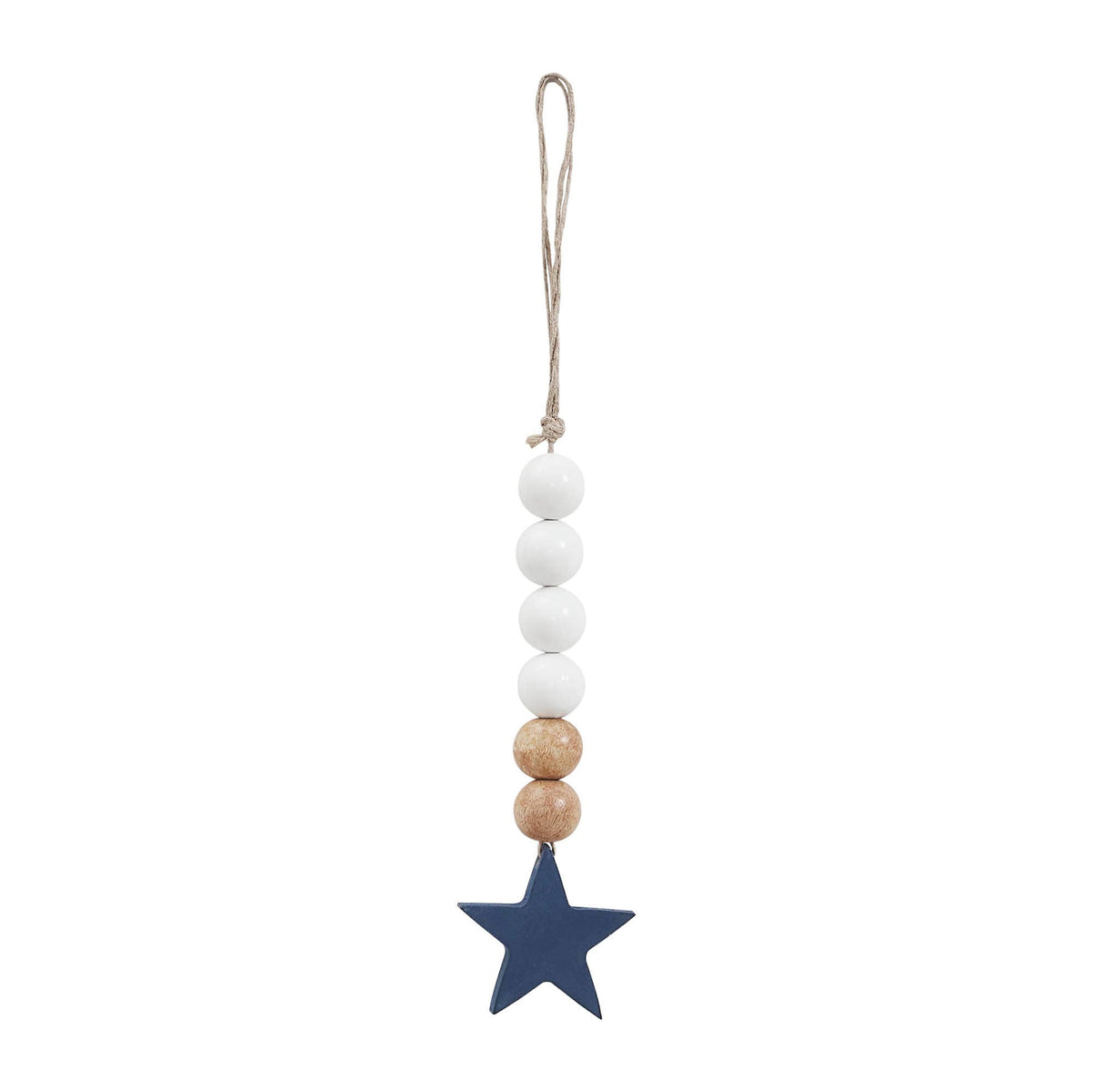 Americana Star Bead Garland Ornament