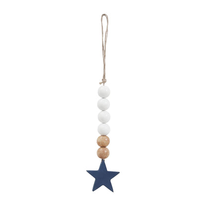 Americana Star Bead Garland Ornament